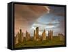 Standing Stones of Callanish at Dawn, Callanish, Near Carloway. Isle of Lewis, Scotland, UK-Lee Frost-Framed Stretched Canvas