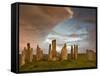 Standing Stones of Callanish at Dawn, Callanish, Near Carloway. Isle of Lewis, Scotland, UK-Lee Frost-Framed Stretched Canvas