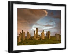 Standing Stones of Callanish at Dawn, Callanish, Near Carloway. Isle of Lewis, Scotland, UK-Lee Frost-Framed Photographic Print