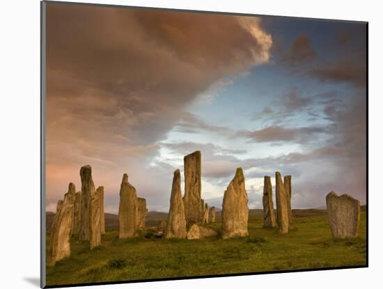 Standing Stones of Callanish at Dawn, Callanish, Near Carloway. Isle of Lewis, Scotland, UK-Lee Frost-Mounted Photographic Print