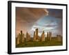 Standing Stones of Callanish at Dawn, Callanish, Near Carloway. Isle of Lewis, Scotland, UK-Lee Frost-Framed Photographic Print