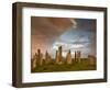 Standing Stones of Callanish at Dawn, Callanish, Near Carloway. Isle of Lewis, Scotland, UK-Lee Frost-Framed Photographic Print