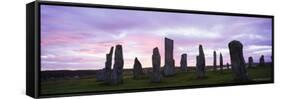 Standing Stones of Callanish, Isle of Lewis, Outer Hebrides, Scotland, United Kingdom, Europe-Lee Frost-Framed Stretched Canvas