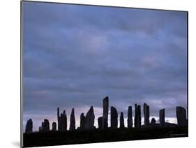 Standing Stones of Callanish, Isle of Lewis, Outer Hebrides, Scotland, United Kingdom-Tony Waltham-Mounted Photographic Print