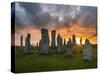 Standing Stones of Callanish, Isle of Lewis, Western Isles, Scotland-Martin Zwick-Stretched Canvas