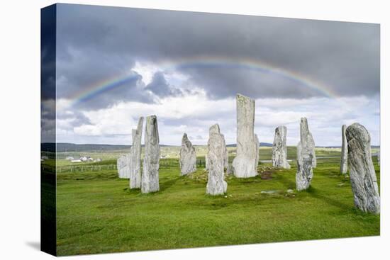 Standing Stones of Callanish, Isle of Lewis, Western Isles, Scotland-Martin Zwick-Stretched Canvas