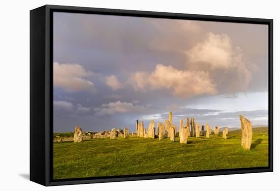 Standing Stones of Callanish, Isle of Lewis, Western Isles, Scotland-Martin Zwick-Framed Stretched Canvas