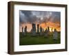 Standing Stones of Callanish, Isle of Lewis, Western Isles, Scotland-Martin Zwick-Framed Premium Photographic Print