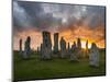 Standing Stones of Callanish, Isle of Lewis, Western Isles, Scotland-Martin Zwick-Mounted Premium Photographic Print