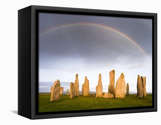 Standing Stones of Callanish, Isle of Lewis, Western Isles, Scotland-Martin Zwick-Framed Stretched Canvas