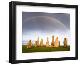 Standing Stones of Callanish, Isle of Lewis, Western Isles, Scotland-Martin Zwick-Framed Photographic Print