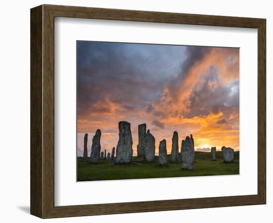 Standing Stones of Callanish, Isle of Lewis, Western Isles, Scotland-Martin Zwick-Framed Photographic Print