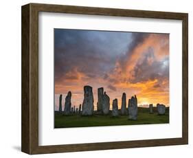 Standing Stones of Callanish, Isle of Lewis, Western Isles, Scotland-Martin Zwick-Framed Photographic Print