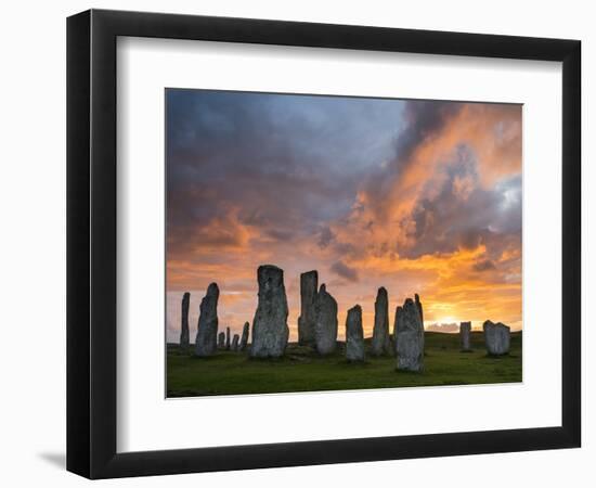 Standing Stones of Callanish, Isle of Lewis, Western Isles, Scotland-Martin Zwick-Framed Photographic Print