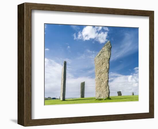 Standing Stones of Stenness, Orkney islands, Scotland.-Martin Zwick-Framed Photographic Print