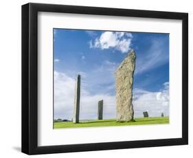 Standing Stones of Stenness, Orkney islands, Scotland.-Martin Zwick-Framed Photographic Print