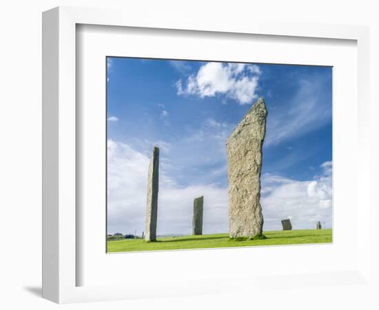 Standing Stones of Stenness, Orkney islands, Scotland.-Martin Zwick-Framed Photographic Print