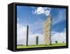 Standing Stones of Stenness, Orkney islands, Scotland.-Martin Zwick-Framed Stretched Canvas