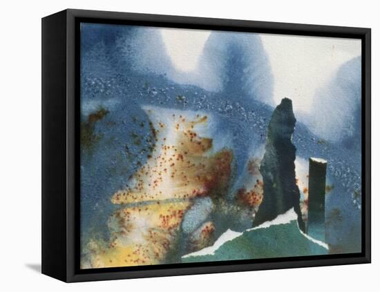 Standing Stones-Gloria Wallington-Framed Stretched Canvas