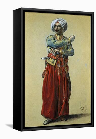 Standing Turkish Man-Francesco Vanni-Framed Stretched Canvas