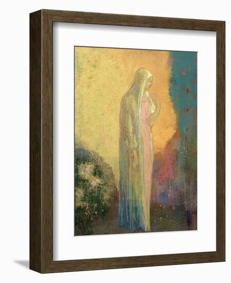 Standing Veiled Woman-Odilon Redon-Framed Giclee Print