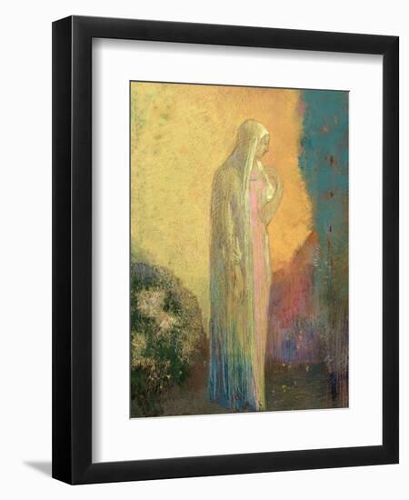 Standing Veiled Woman-Odilon Redon-Framed Giclee Print