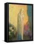 Standing Veiled Woman-Odilon Redon-Framed Stretched Canvas