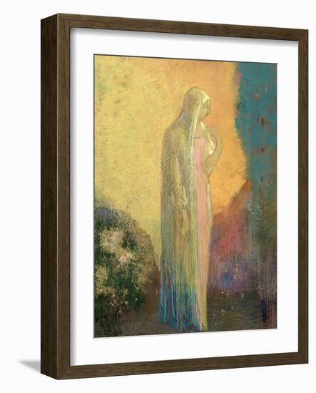 Standing Veiled Woman-Odilon Redon-Framed Giclee Print