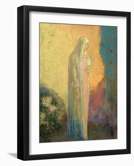 Standing Veiled Woman-Odilon Redon-Framed Giclee Print