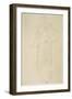 Standing Woman Facing Slightly Left-Gustav Klimt-Framed Giclee Print