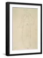 Standing Woman Facing Slightly Left-Gustav Klimt-Framed Giclee Print