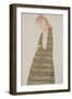 Standing Woman in a Golden Dress-Egon Schiele-Framed Giclee Print