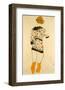 Standing Woman in a Patterned Blouse-Egon Schiele-Framed Giclee Print