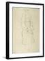 Standing Woman in Coat 2-Gustav Klimt-Framed Giclee Print