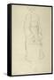 Standing Woman in Coat 2-Gustav Klimt-Framed Stretched Canvas