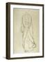 Standing Woman in Coat 3-Gustav Klimt-Framed Giclee Print