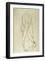 Standing Woman in Coat 3-Gustav Klimt-Framed Giclee Print