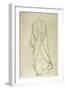 Standing Woman in Coat 3-Gustav Klimt-Framed Giclee Print