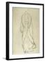 Standing Woman in Coat 3-Gustav Klimt-Framed Giclee Print