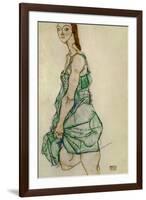 Standing Woman in Green Shirt, 1914-Egon Schiele-Framed Giclee Print