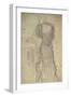 Standing Woman Leaning on a Chair-Gustav Klimt-Framed Giclee Print