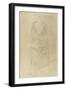 Standing Woman with Cape-Gustav Klimt-Framed Giclee Print