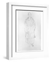 Standing Woman with Coat, 1916-Gustav Klimt-Framed Giclee Print