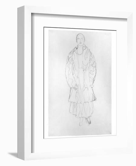 Standing Woman with Coat, 1916-Gustav Klimt-Framed Giclee Print