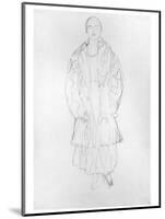 Standing Woman with Coat, 1916-Gustav Klimt-Mounted Giclee Print