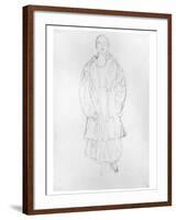 Standing Woman with Coat, 1916-Gustav Klimt-Framed Giclee Print