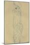 Standing Woman with Left Leg Raised-Gustav Klimt-Mounted Giclee Print