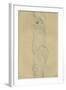 Standing Woman with Left Leg Raised-Gustav Klimt-Framed Giclee Print