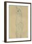 Standing Woman with Left Leg Raised-Gustav Klimt-Framed Giclee Print