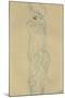 Standing Woman with Left Leg Raised-Gustav Klimt-Mounted Giclee Print